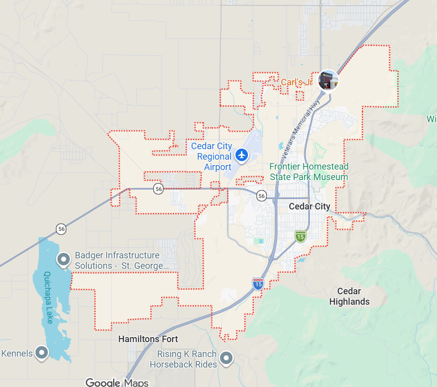 Cedar City Southern Utah service area