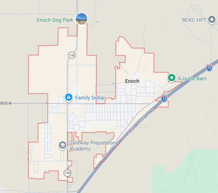 Enoch Southern Utah service area