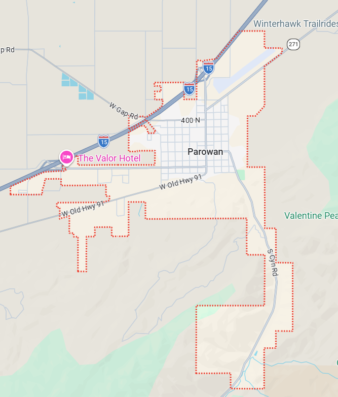 Parowan Southern Utah service area